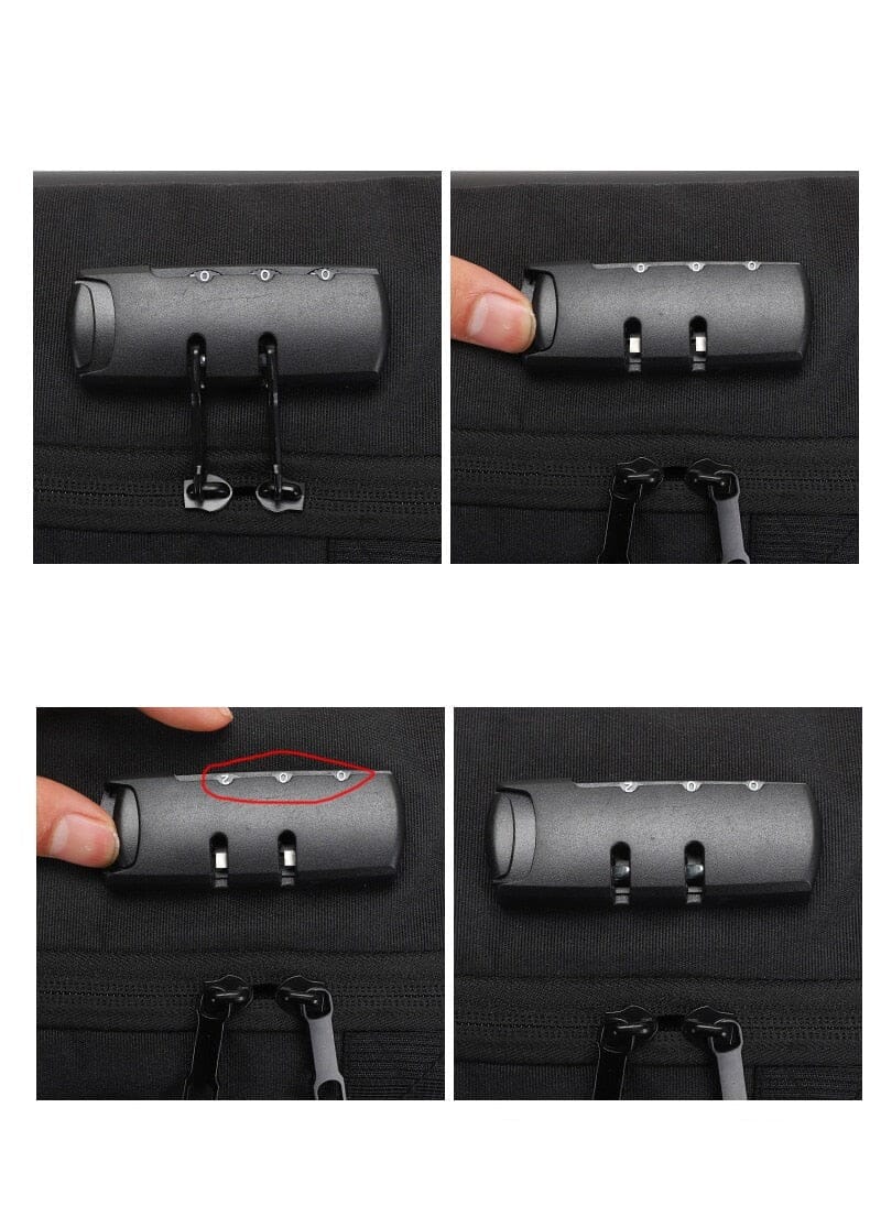 Mochila Executiva Minimal - Notebook 15`, Impermeável, Porta USB e Trava TSA