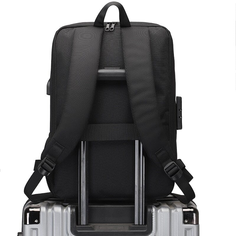 Mochila Executiva Minimal - Notebook 15`, Impermeável, Porta USB e Trava TSA