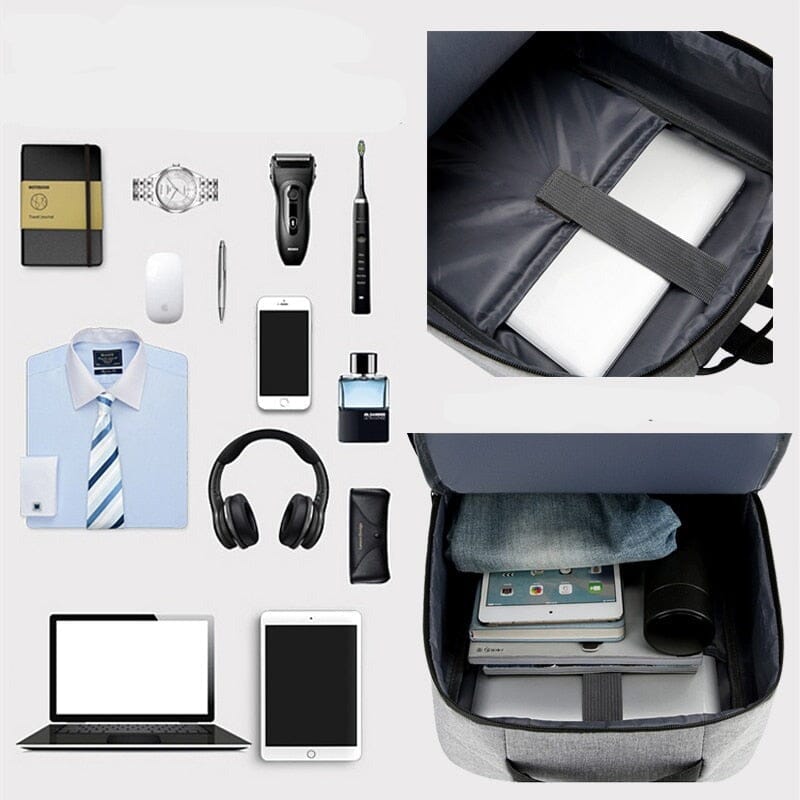 Mochila Executiva Improve - Notebook 15`, Impermeável e Porta USB