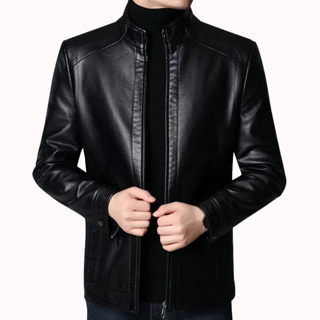 Jaqueta de Couro Masculina Leather