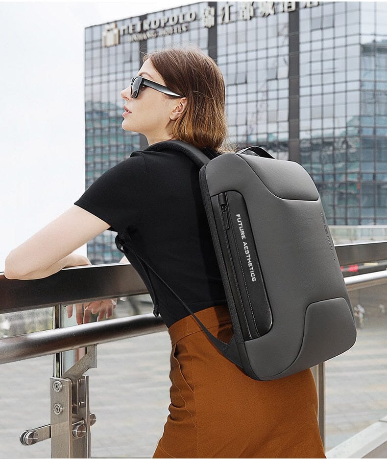 Mochila Executiva Luxxy - Notebook 15`, Impermeável, Porta USB e Trava TSA