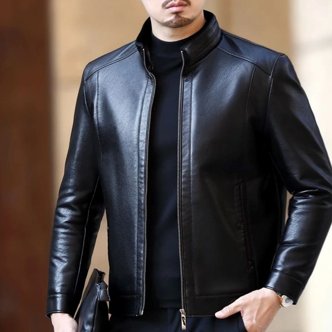 Jaqueta de Couro Masculina Leather