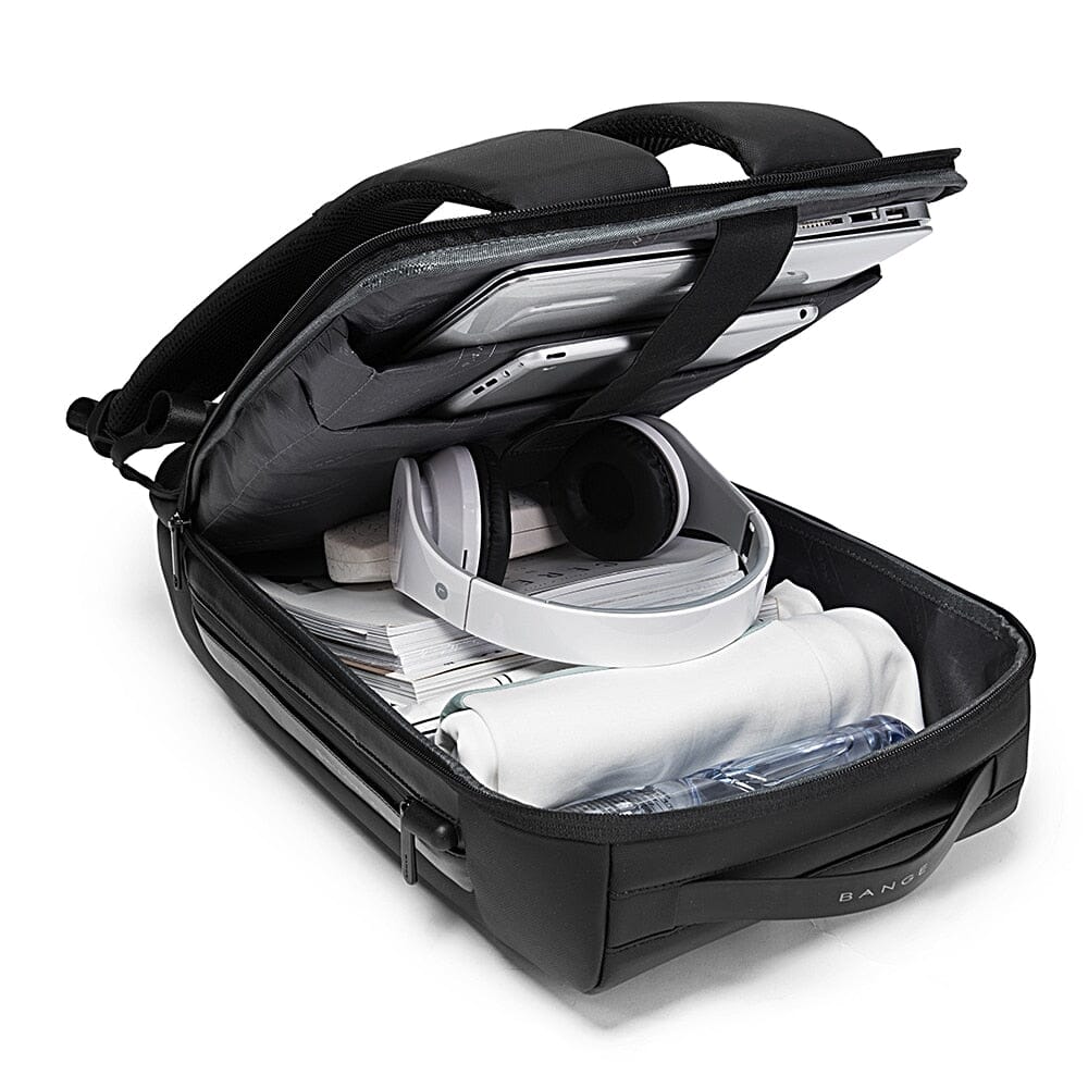 Mochila Executiva Luxxy - Notebook 15`, Impermeável, Porta USB e Trava TSA