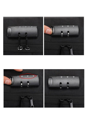 Mochila Executiva Minimal - Notebook 15`, Impermeável, Porta USB e Trava TSA