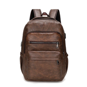 Mochila de Couro Masculina Logan