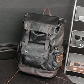 Mochila de Couro Masculina Brainly