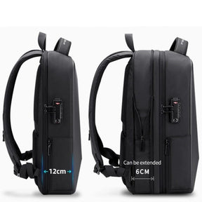Mochila Executiva Fenruen - Notebook 14`, Expansível, Impermeável e Porta USB